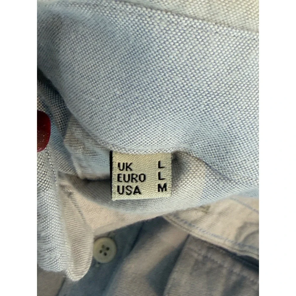 Barbour Sailor Shirt Men's Long Sleeve Button Down Plaid Blue Grey Size‎ M